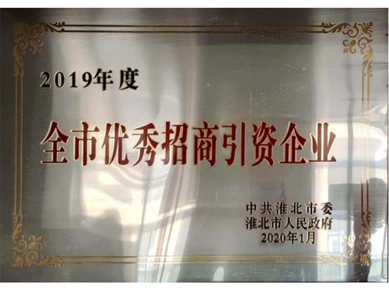 2019全市优秀招商引资企业